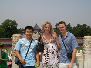 Basking in the humidity at the temple