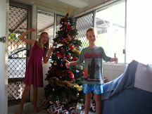 Christmas morning with all the bounty under the tree