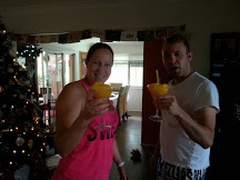 Tiff and Chad with mango daiquiris