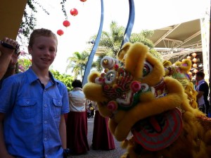 Byron with his Shaolin Kung Fu Dragon