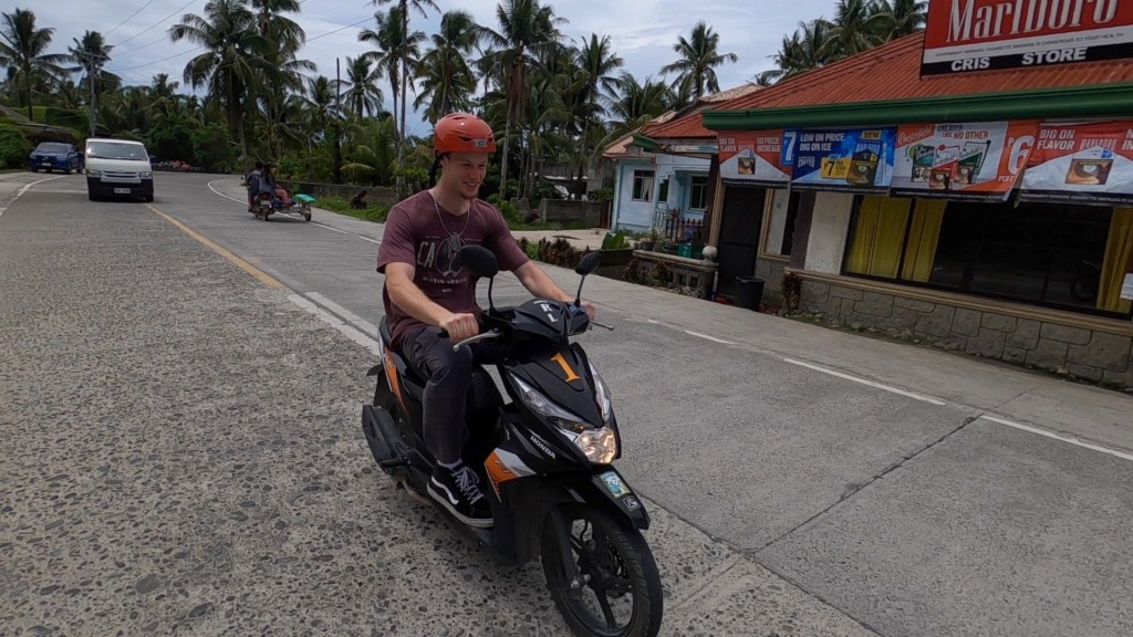 Byron on his Scooter