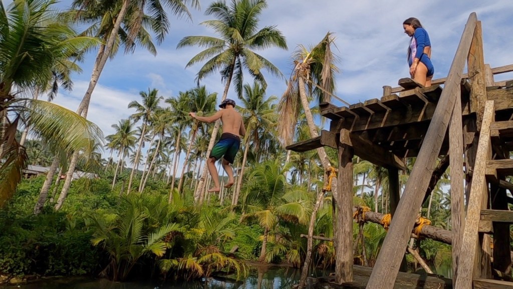 River jumping at the Maasin River