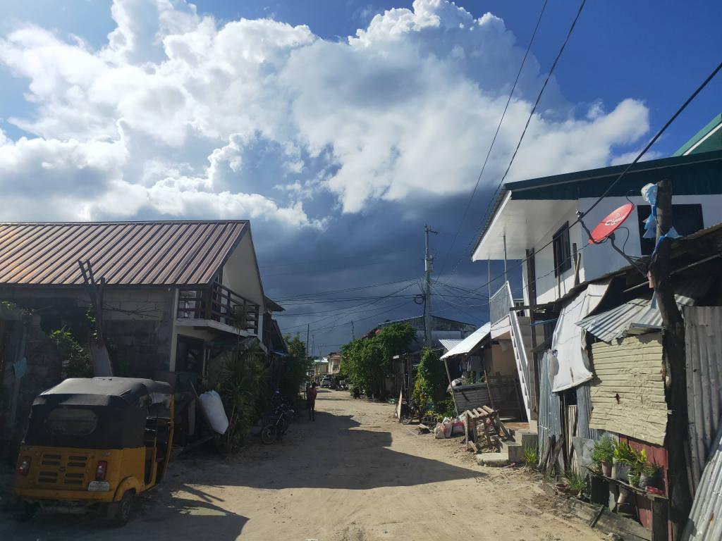 The large tropical storm rolling in.